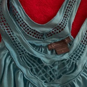 ARMANI EXCHANGE blue top. Small